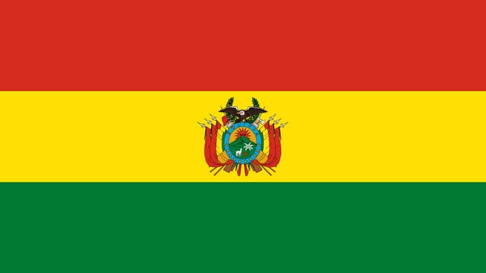 Die Flagge von Bolivien